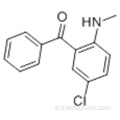 Méthanone, [5-chloro-2- (méthylamino) phényl] phényle CAS 1022-13-5
